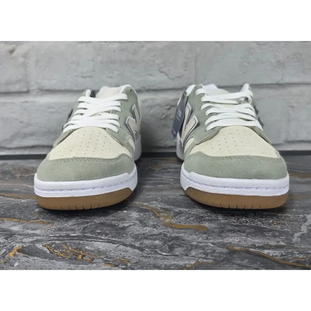 New Balance 480 Green Grey White Gum Sole Low Top Sneakers Men 7, W 8.5